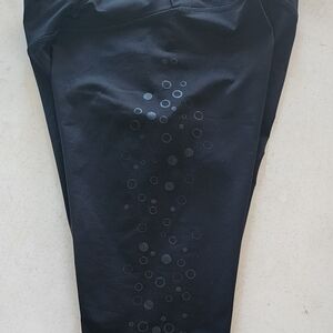 Champion Black Running Workout Leggings Pants- Size XlL-Black- Silver